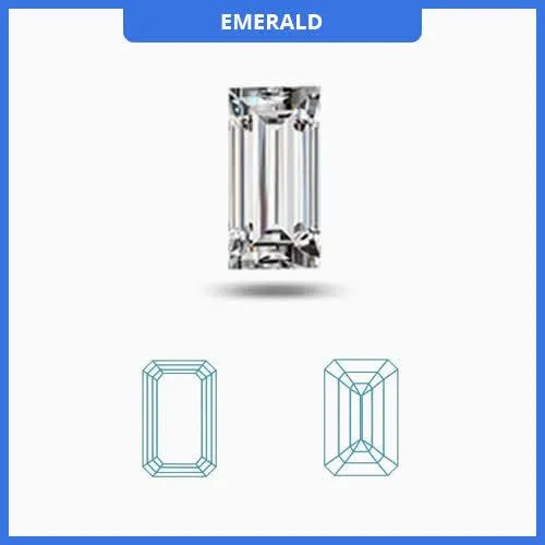 0.45CT K-L/SI3-I1 Emerald Cut Diamond MDL#D9284-16