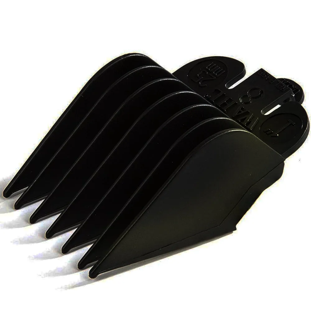 10 Units Wahl Clipper Guide Black #8 - 1" #3150-001