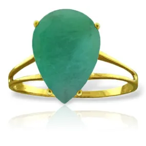 14K. Gold Ring w/ Natural Emerald