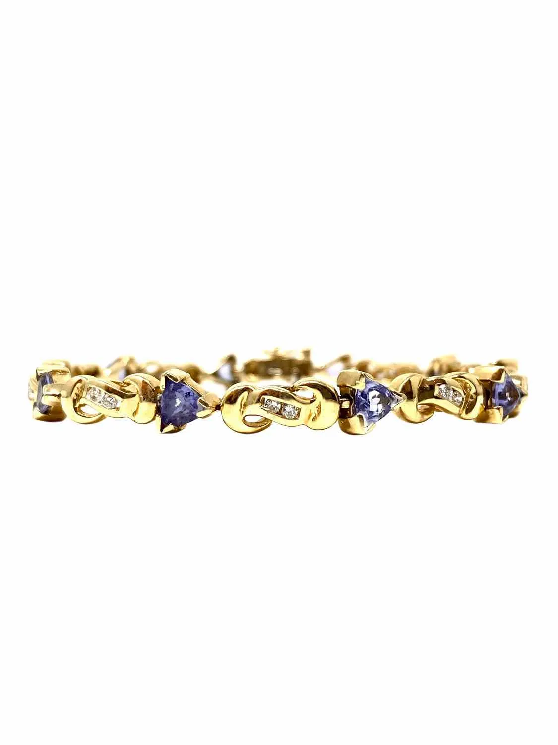 14K Tanzanite & Diamond Bracelet