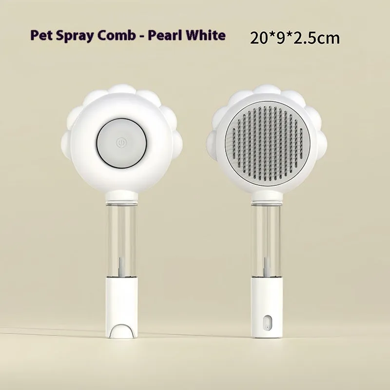 2 In 1 Self Cleaning Dog Brush Comb With Spray Pets Grooming Hair Remover Combs Brush Floating Hair Pet Grooming Brush Pet Products