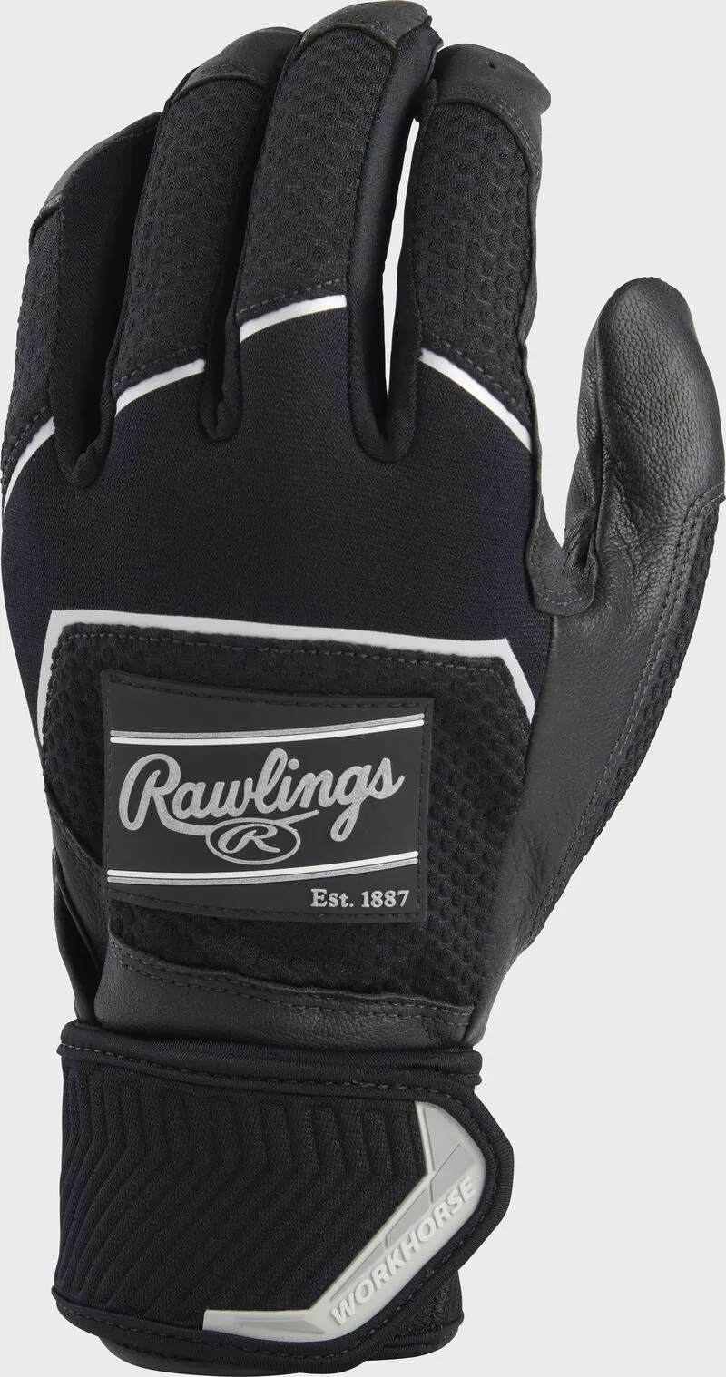 2022 Rawlings Workhorse Compression Strap Men's Batting Gloves