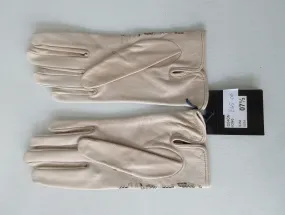 20G10 -Beige Floral Cutout Gloves