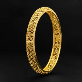 24ct Heavy Gold Plated French Bangle PGB1-022