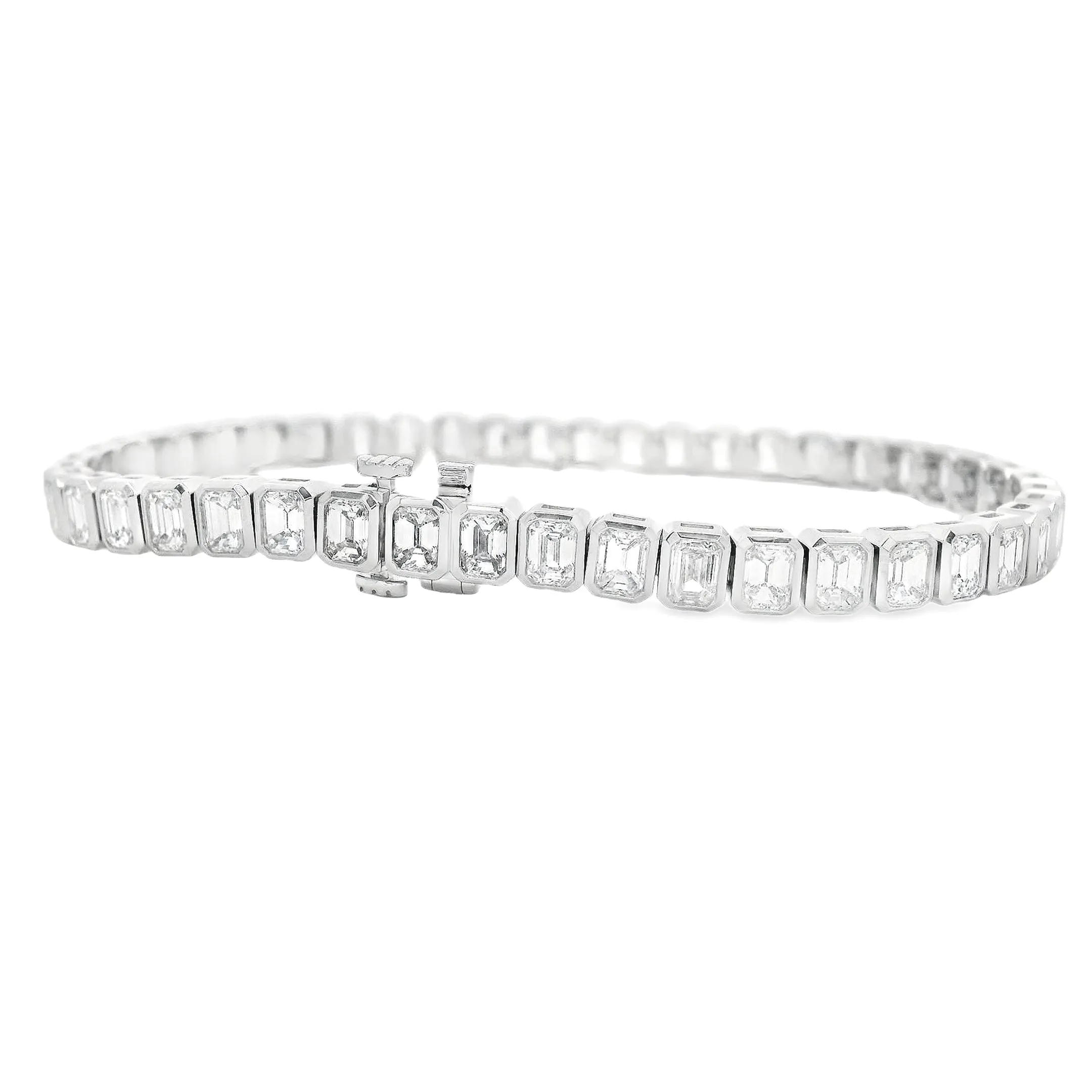 8.75ct 18k White Gold Diamond Bracelet