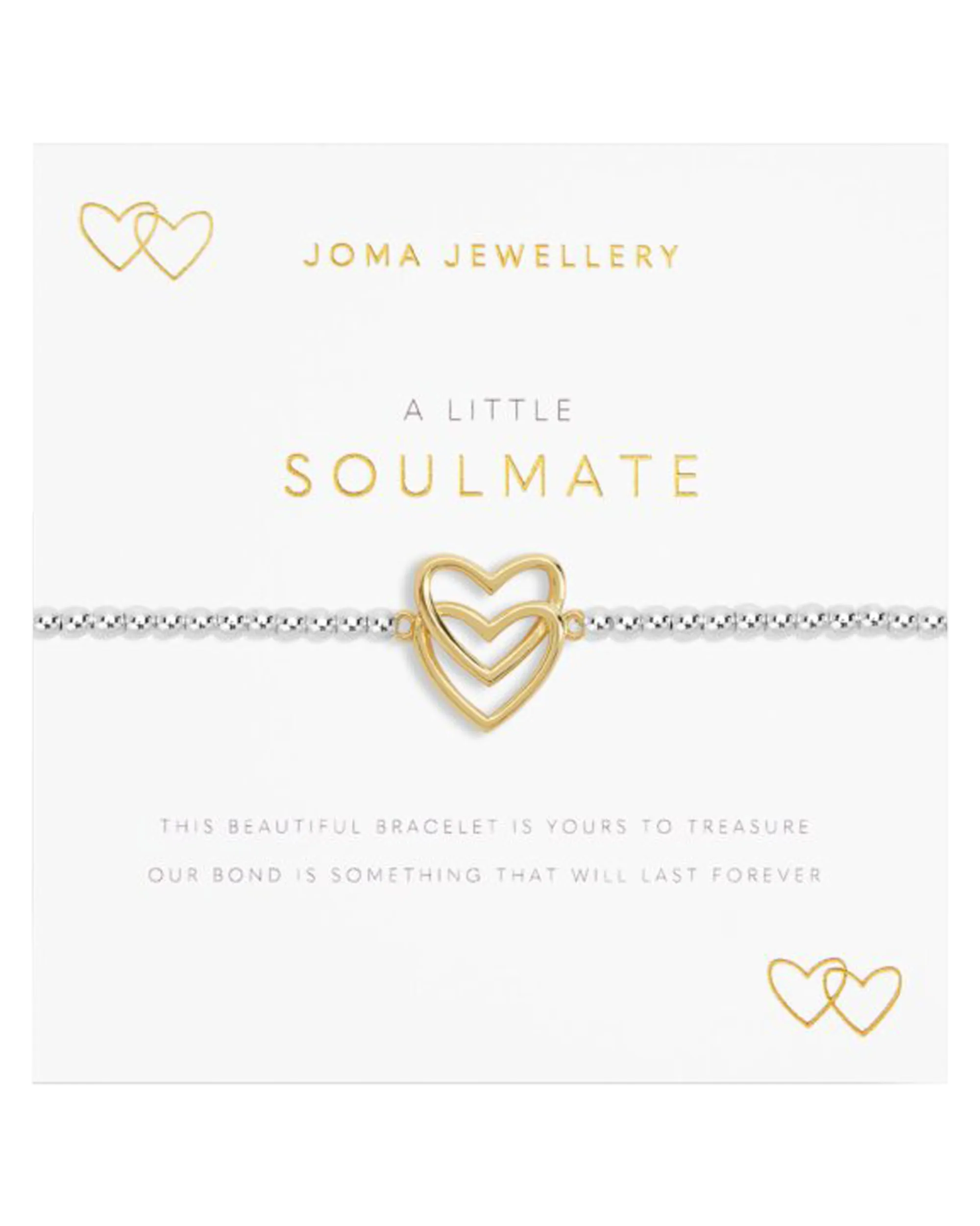 A Little Soulmate Bracelet in Silver & Gold