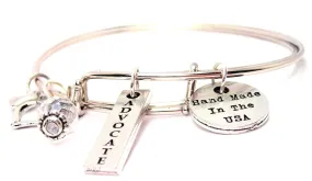 Advocate Long Tab Expandable Bangle Bracelet Set