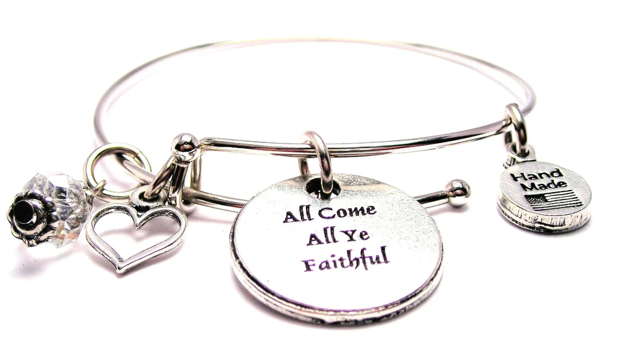 All Come All Ye Faithful Bangle Bracelet