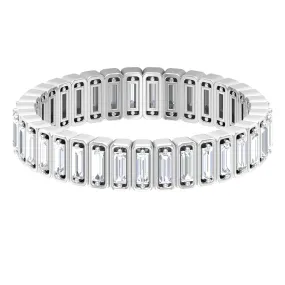 Baguette Cut Diamond Eternity Designer Ring