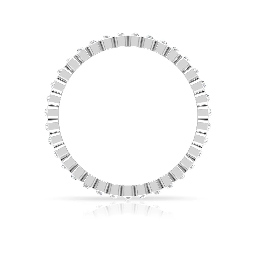 Baguette Cut Diamond Eternity Designer Ring