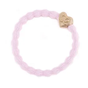 Ballet Pink/Gold Heart Bangle Band