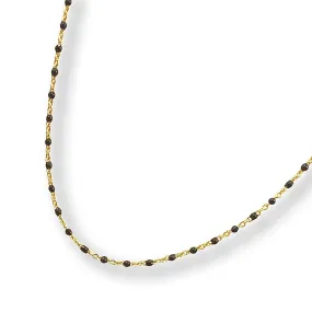 Beaded Color Enamel Chain Necklace