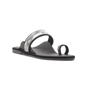 Black Casual Chappal CL1399