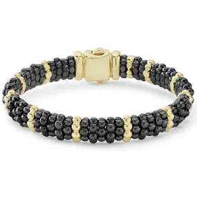 Black Caviar Beaded Bracelet