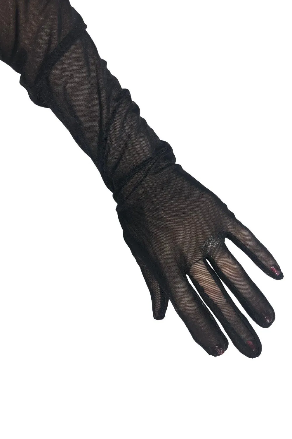 Black Mesh Gloves