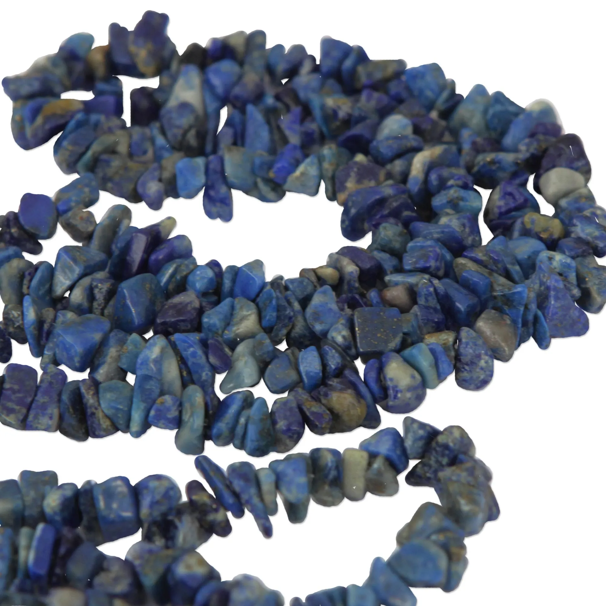 Blue Ridge Lapis Lazuli Beaded Long Necklace from Brazil