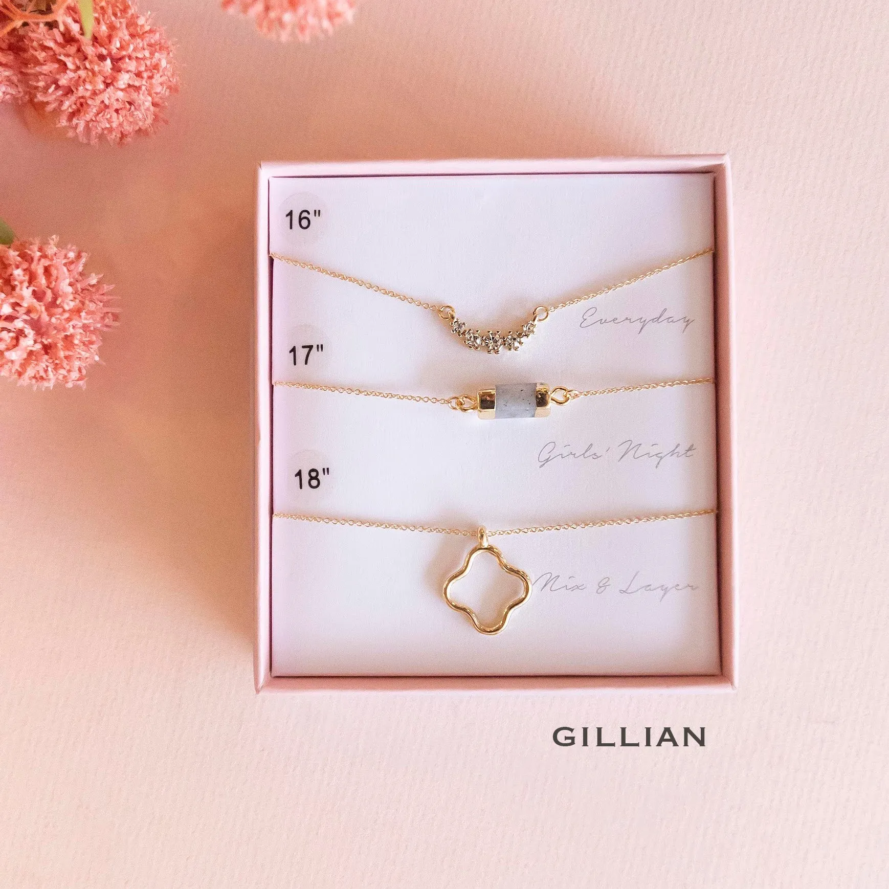 Boxed Necklace Sets | Dainty Layered Necklaces | Mother's Day Gift