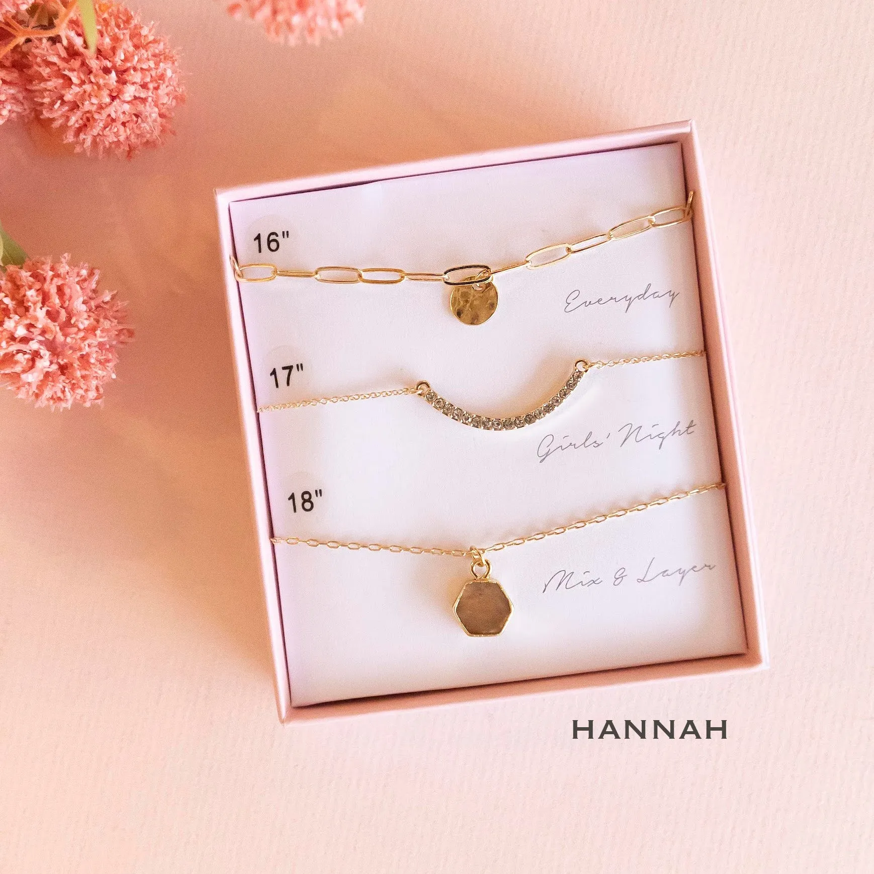 Boxed Necklace Sets | Dainty Layered Necklaces | Mother's Day Gift