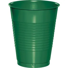 Bulk Emerald Green 16 oz Plastic Cups (240 per Case)