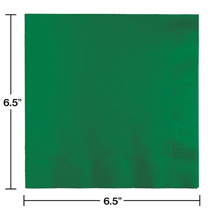 Bulk Emerald Green 2 Ply Luncheon Napkins (600 per Case)