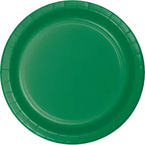 Bulk Emerald Green Value Friendly 8.75 inch Paper Dinner Plates (96 per Case)