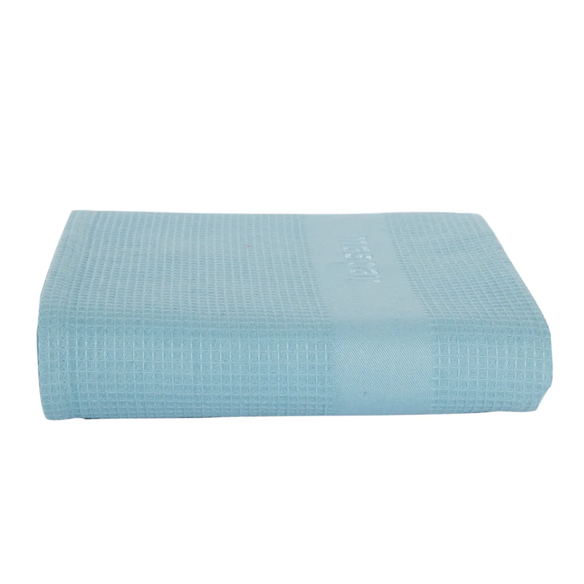 Catalina Waffle Antimicrobial Antifungal Super Absorbent Quick Dry Gym/Travel Nile Blue Towel