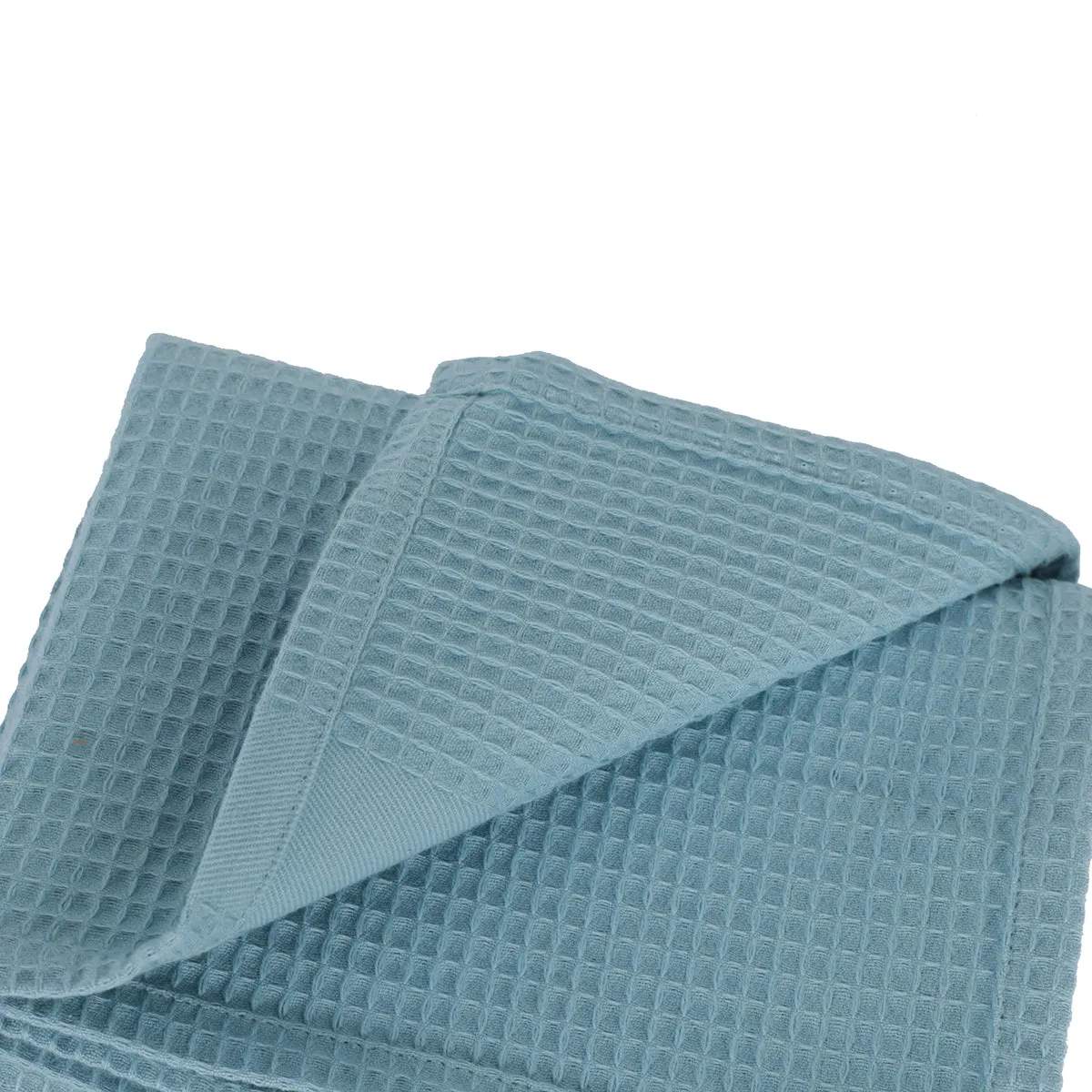 Catalina Waffle Antimicrobial Antifungal Super Absorbent Quick Dry Gym/Travel Nile Blue Towel