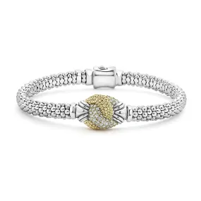 Caviar Diamond Knot Bracelet