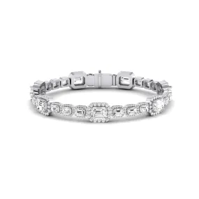 Chelsea Emerald Cut Diamond Bracelet