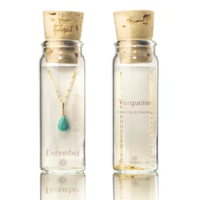 December Birthstone Necklace Bottle