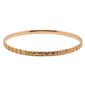 Deja Vu 21ct Yellow Gold Studded Bangle