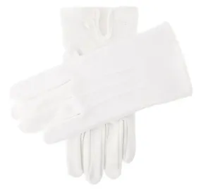 DENTS Curzon Cotton Dress Gloves - Mens - White