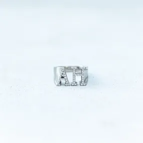 Diamond Johnny Initial Ring (original)