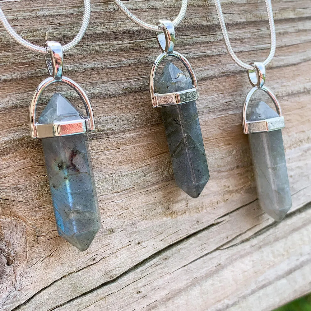 Double Point Gemstone Necklace