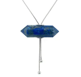 Double Point Lapis Necklace