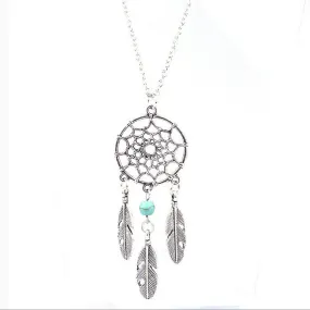 Dreamcatcher Silver Chain Necklace