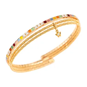 Embrace Me Golden Rainbow Bracelet