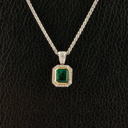 Emerald & Diamond Pendant