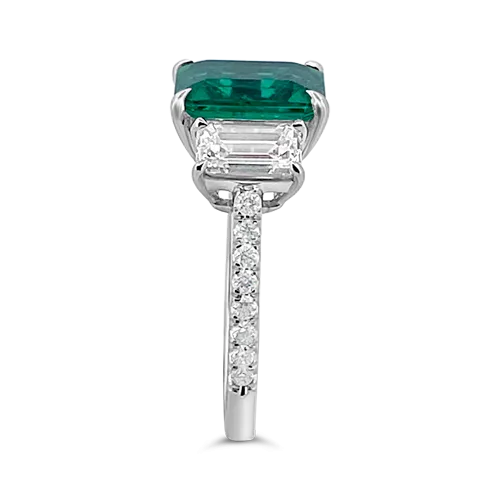 Emerald and Diamond Ring