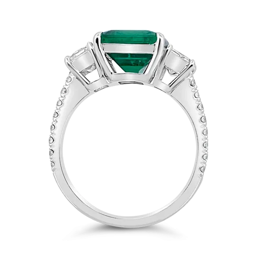 Emerald and Diamond Ring