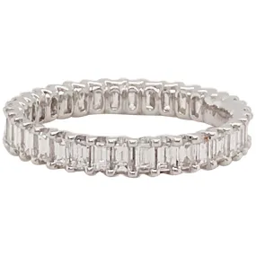 Emerald Cut Diamond Eternity Ring