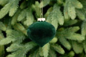 Emerald Green Glass Onion Bauble