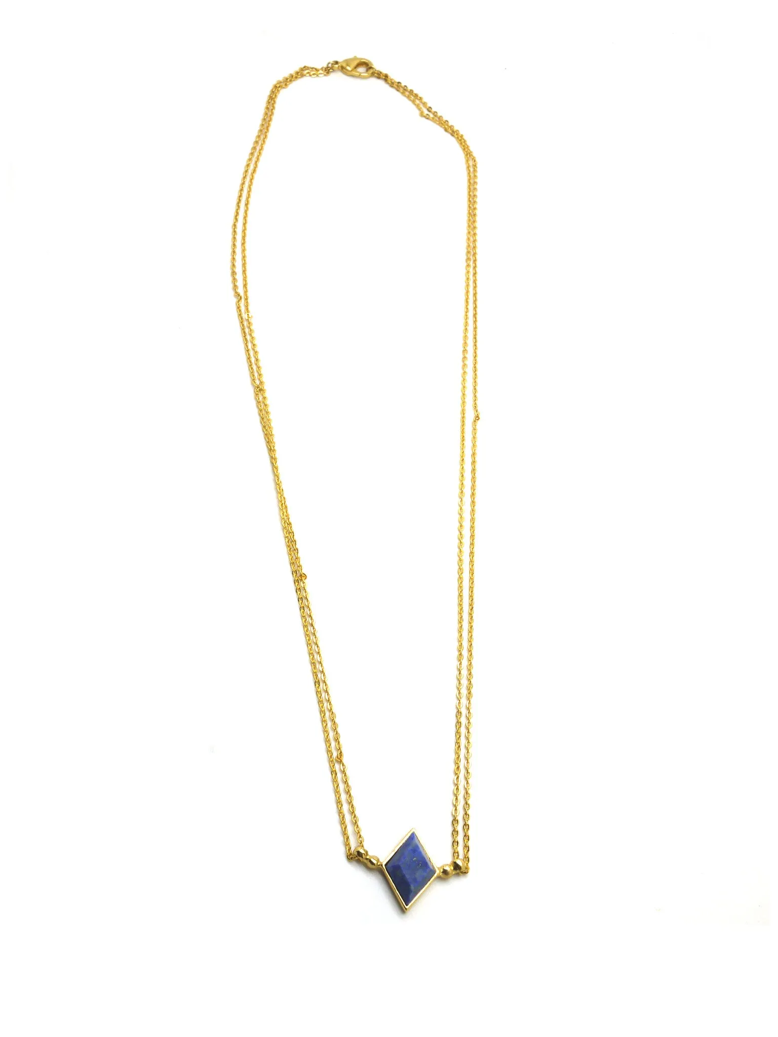 Euclidean Necklace - Gold - Lapis Lazuli