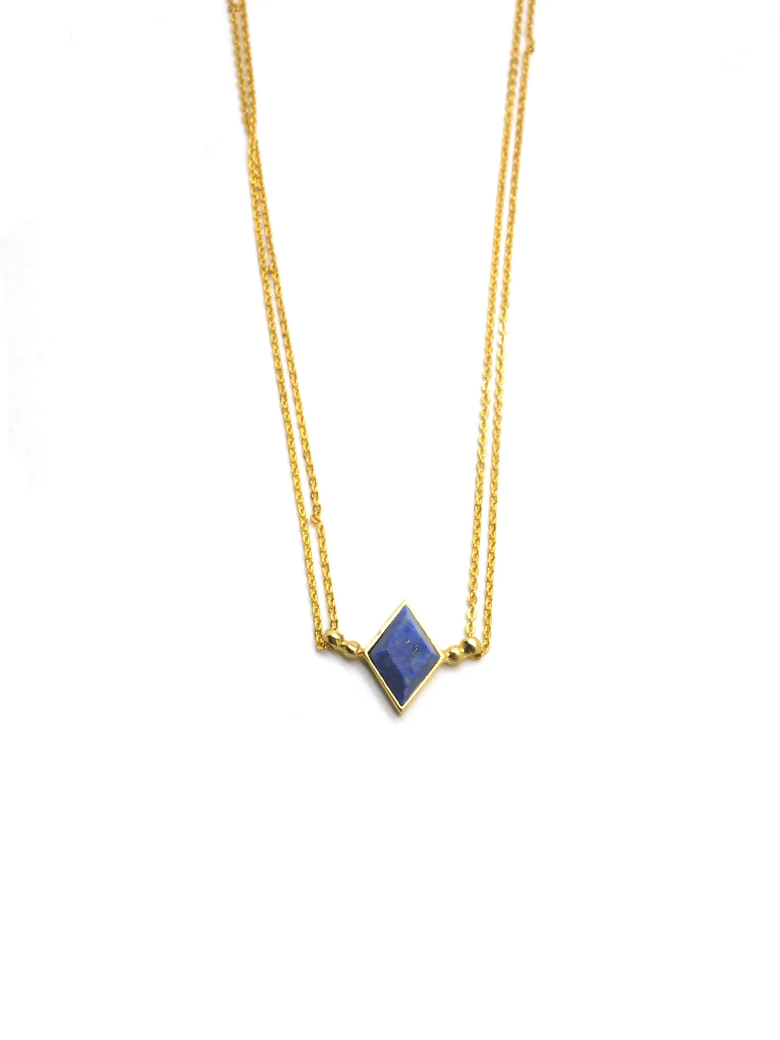 Euclidean Necklace - Gold - Lapis Lazuli