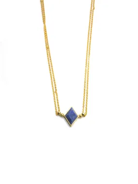 Euclidean Necklace - Gold - Lapis Lazuli