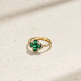 Felicity Emerald and Diamond Ring