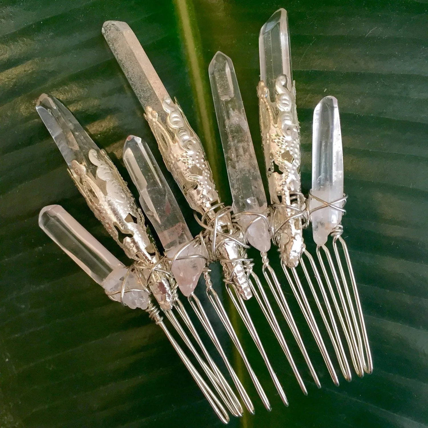 Filigree Quartz Comb