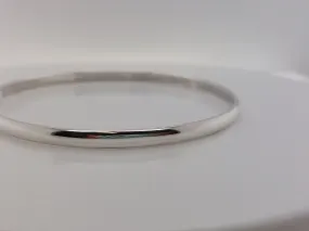 Fine Half Round Bangle