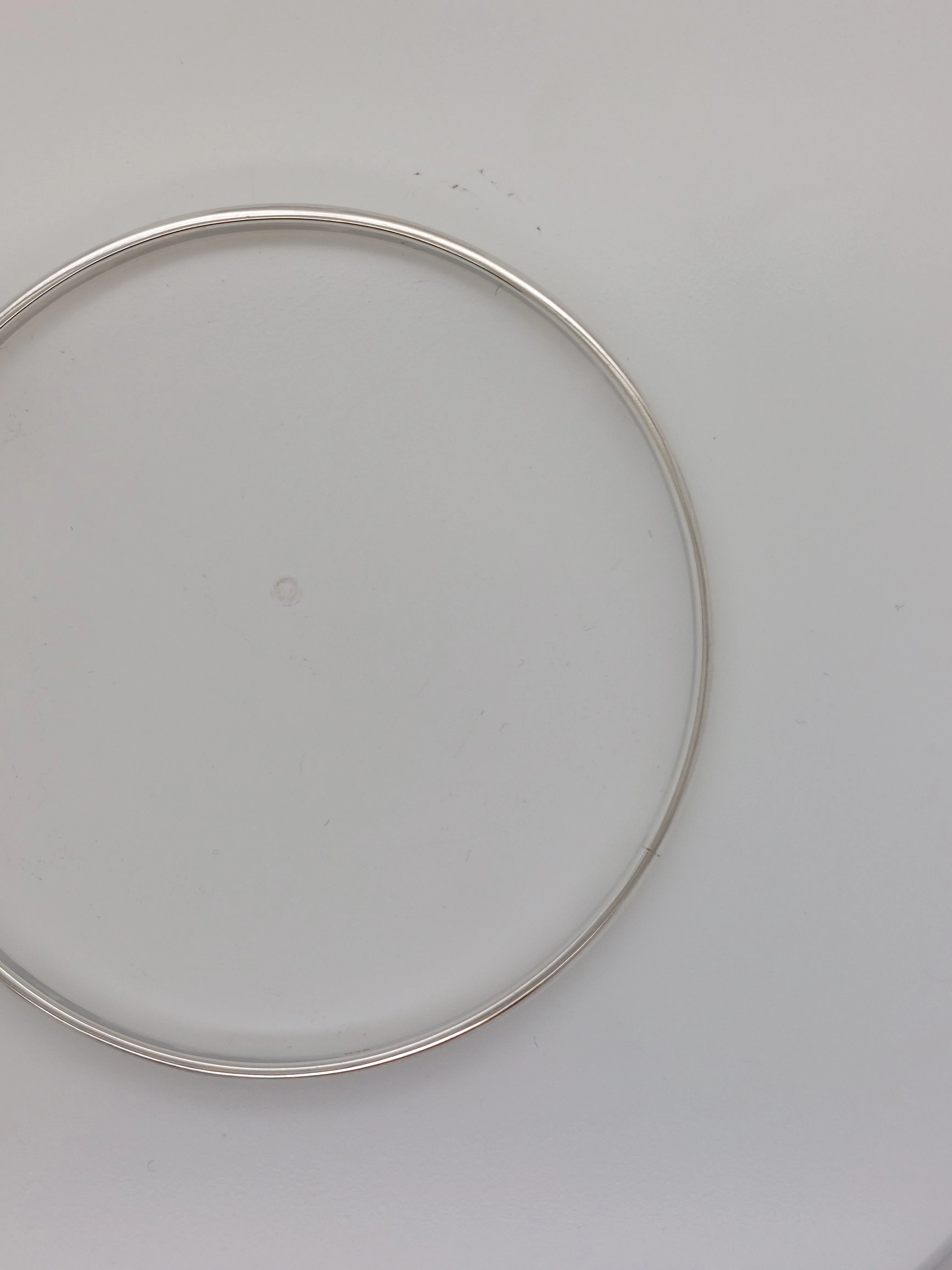 Fine Half Round Bangle