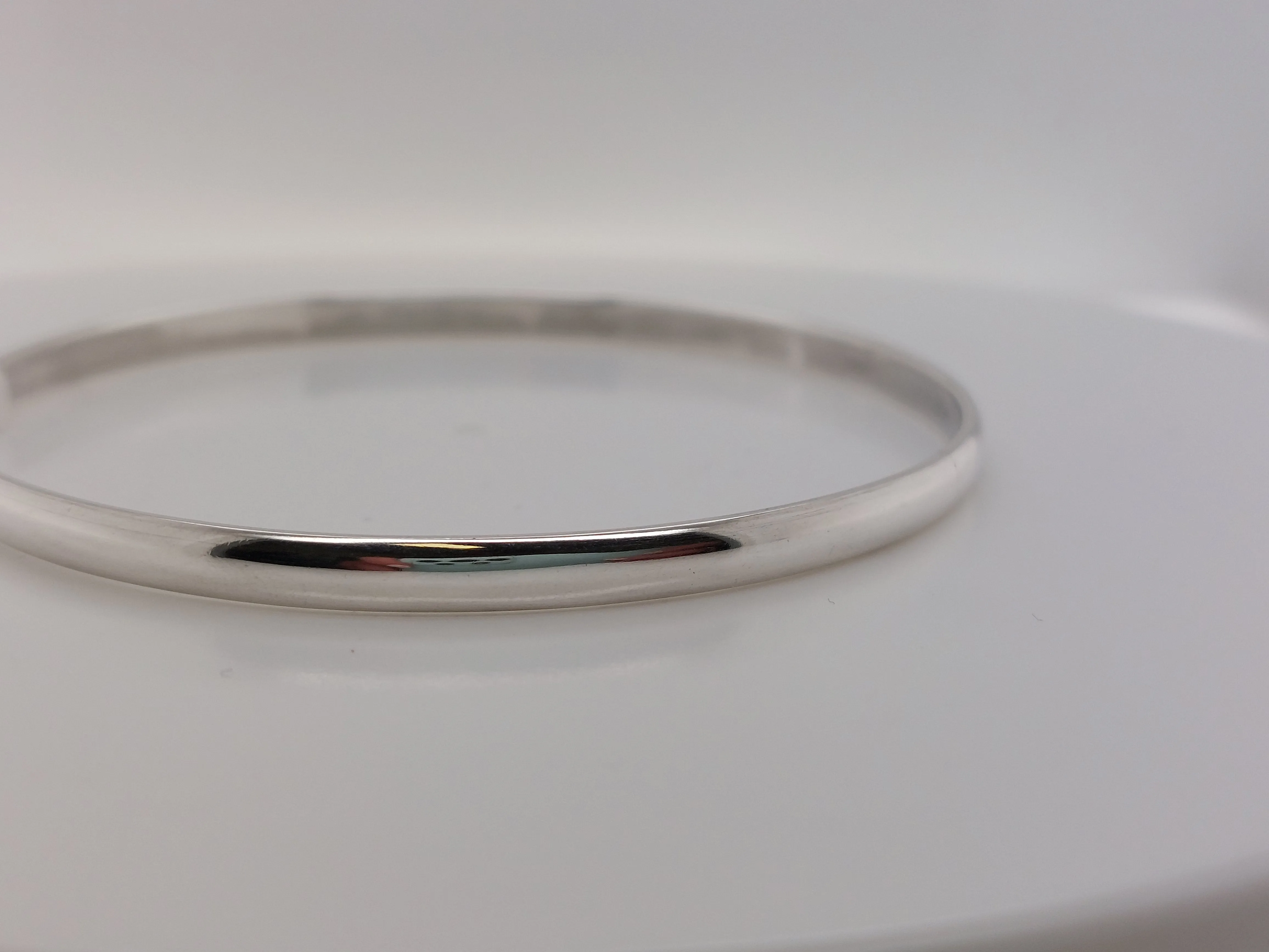 Fine Half Round Bangle